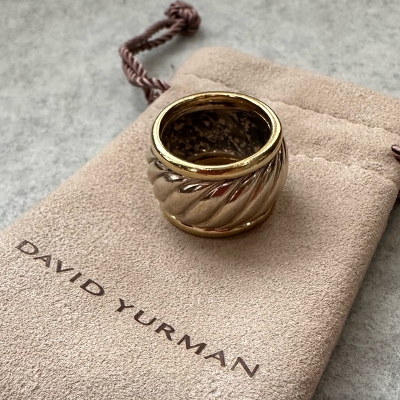 David Yurman Two Tone Cable Band - Picture 2 of 7